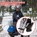 Winter Windproof Thermal Fleece Gloves Full Finger Cycling Gloves (Grey) Newly