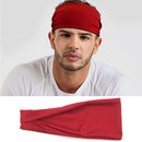 Yoga Sweat Headband Non-slip Elastic Stretch Hair Band Sports Safety (Red)