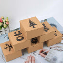 24X Christmas Gift Boxes Paper Cookie Candy Food Packaging Box Gift Package~