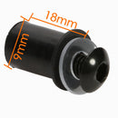 10pcs 5mm/0.20in Motorcycle Windscreen Windshield Bolt Screw Kit (Black)