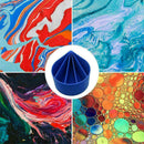 Acrylic Split Pouring Cups 5 Channels Polylactice pour Cup Drawings Paint N0O1
