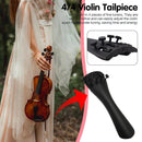 Violin Tailpiece Ultra Composite Tailpiece with 4 Fine Tuners`