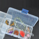 10plaids Detachable Storage Boxes Plastic Transparent Makeup Jewelry Box Newly
