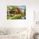 5D DIY Full Drill Diamond Painting Nature House Cross Stitch Embroidery Ornament