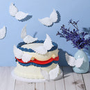 18pcs Angel Wings Props Mini Portable Plastic White DIY for Clothing Accessories