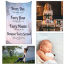 Bible Blanket Flannel Inspirational Thought Prayers Religious (150x100cm) Newly