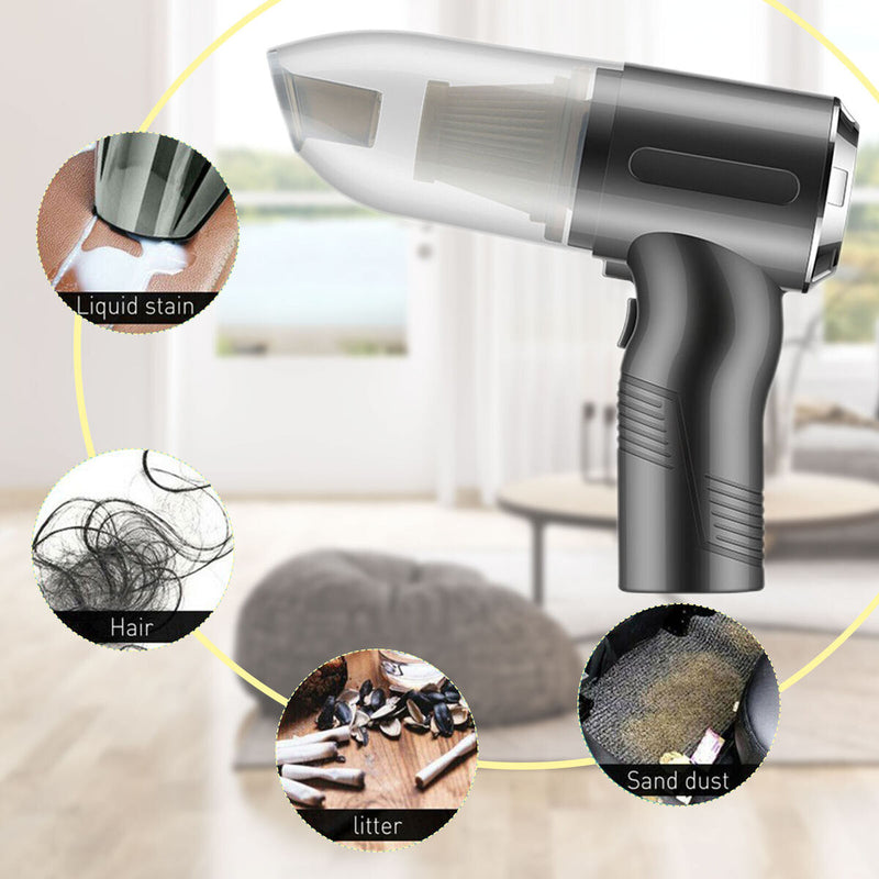 Lightweight Mini Car Vacuum Cleaner - Washable Cleaner Vacuum for Debris &