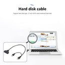 SATA to USB Cable USB 2.0 to SATA 7+15 Pin 2.5 inch HDD SSD Hard Drive Adapter
