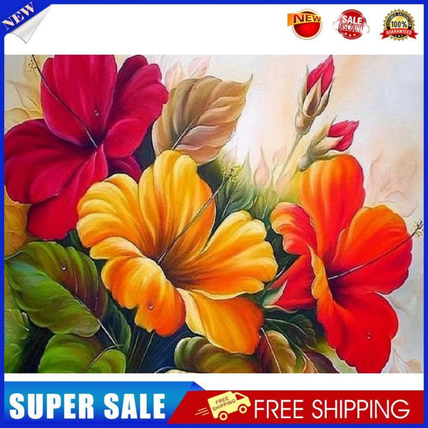 Oil Painting By Numbers Kits Flower DIY Color Art Drawing Frameless (FL03)