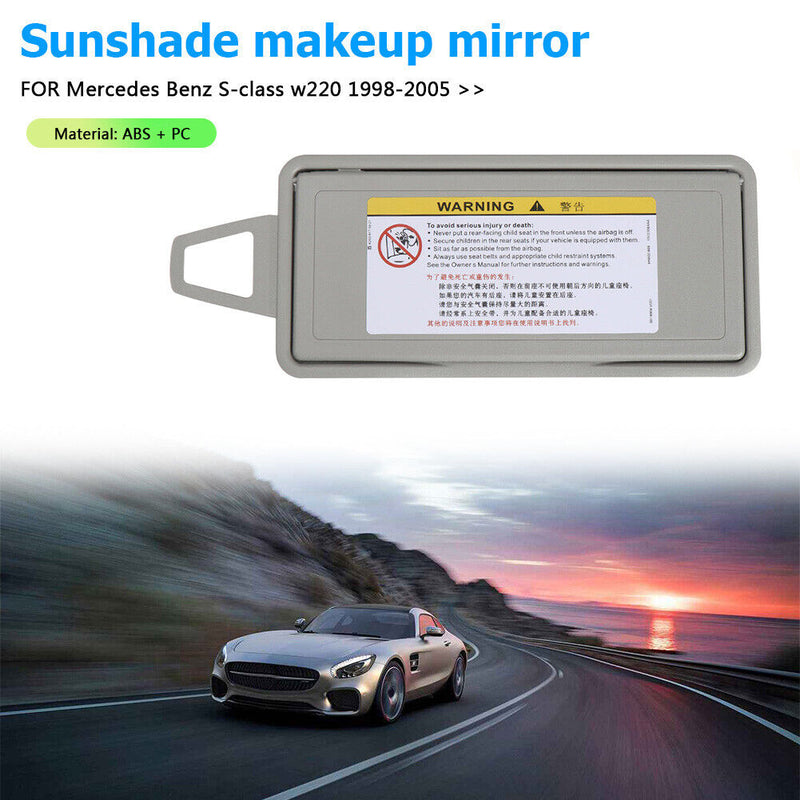 Car Sun Visor Shade Mirror Cover Shade Case Board for Benz S-Class W220 98-05