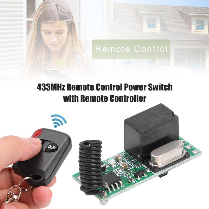 DC3V-5V 433MHZ 1CH RF Wireless Remote Control Switch w/2 Button Controller