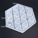 Coaster Triangle DIY Art Stripe Table Mat Tray Mould Coasters Crystal Mold