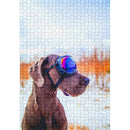 1000pcs DIY Snow Dog Paper Puzzle Educational Jigsaw Handmade Assembling To