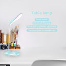 LED Table Lamp USB Eye Protection Touch Kids Bedroom Night Light (Blue) Newly