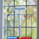 Window Cleaning Squeegee 4-in-1 Window Cleaner Long Handle Scrub Brush Tools Cle