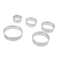 5pcs Circle Steel Cookie Cake Cutter Biscuit Diy Baking L6C0 Pastry J1I7