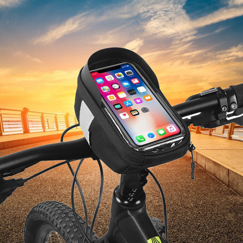 SAHOO Waterproof Bike Touch Screen Frame Front Tube Bag Pouch Cycling Equipment