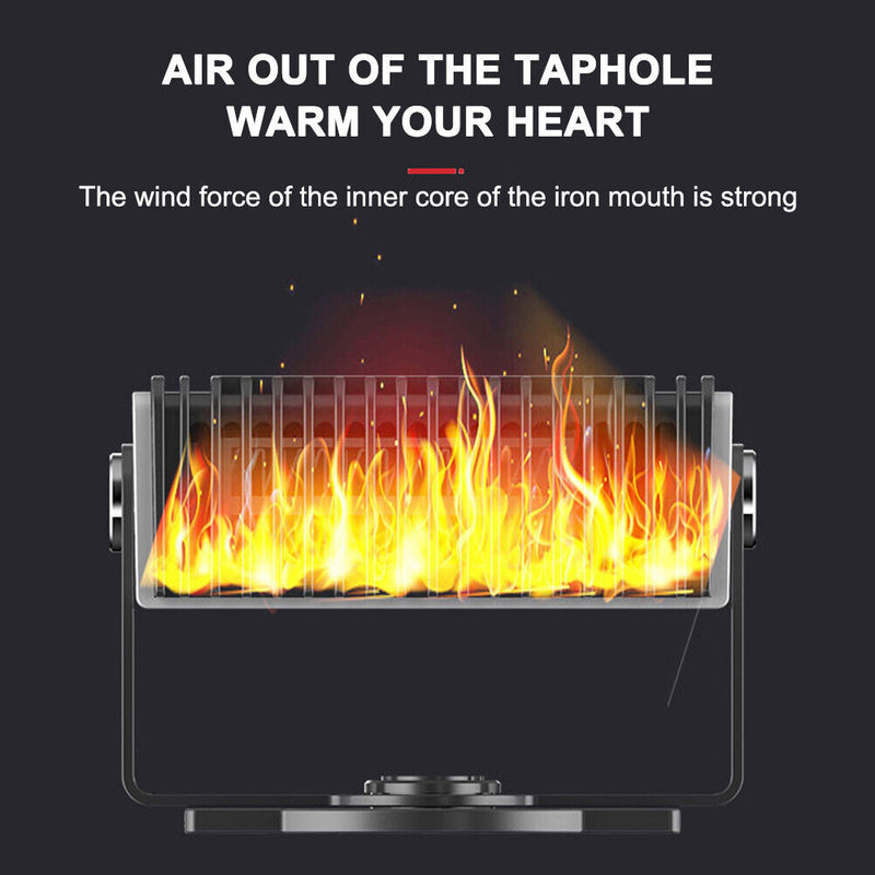 Car Heater Air Cooler Fan Windscreen Demister Defroster Portable Heating Device