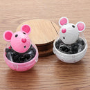 Container Cat Feeder Food Rolling Leakage Dispenser Mouse Shape Pet Feeder Bowl