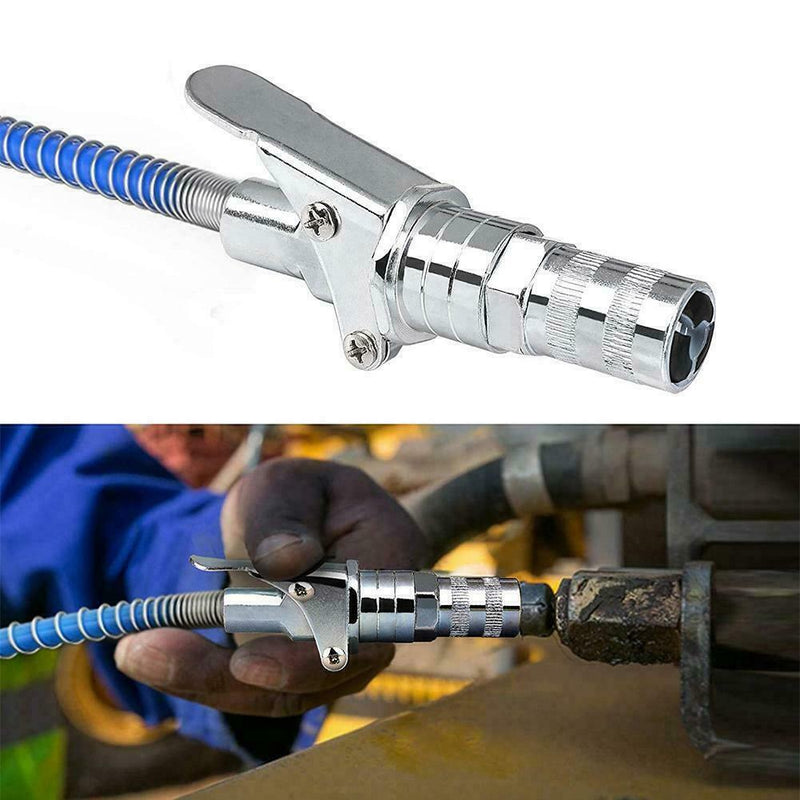 Grease Gun Connector Grease Coupler 12000 PSI High Zero Leakage Seal T8H7