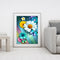 Oil Paint by Numbers Flower Butterfly Canvas Artwork Living Room Picture Decor