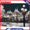 Hand Painted on Canvas DIY Castle in Snow Oil Paint By Numbers Drawing Kit Craft