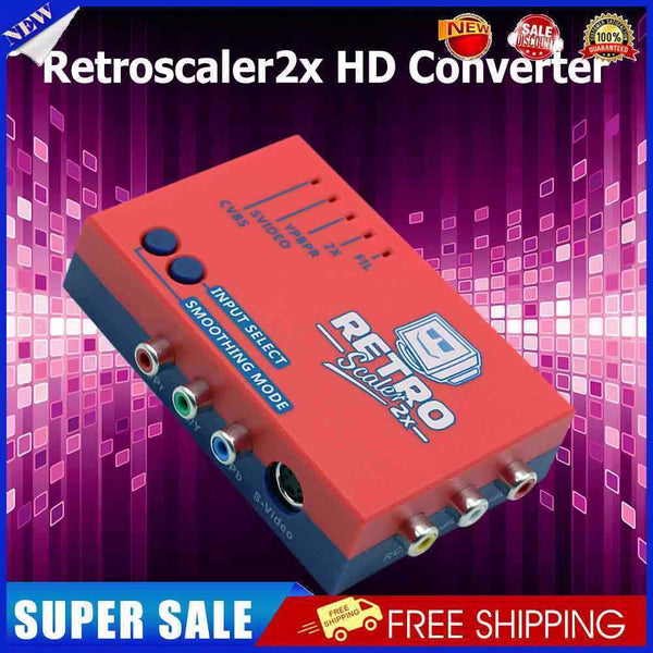 #A 2x HD Converter Zero Lag Device Compatible with Vic20 Atari2600 Msx Nes N64