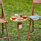 Beach Wine Table for Sand, Wooden Picnic Desk, for Garden Yard Party Camping