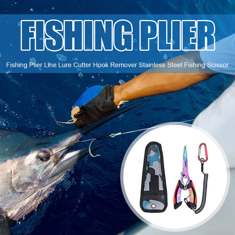Multi-functional Fishing Pliers Line Lure Cutter Hook Remover Fishing Scissor