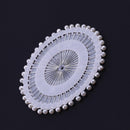 480pcs 1.46"" Colorful/White Round Bead Straight Headpens Tailoring Sti