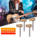 4pcs 4 Strings Brass Guitar Bridge Saddles for Electric Guitar Bass Bridges