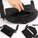 Solid Color Phone Pouch Men Handbag Shoulder Bag Crossbody Bags Belt Pouch