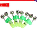 4pcs LED Fishing Rod Bite Alarm Red Light Twin Bells Light Alarm Fishing Bells A