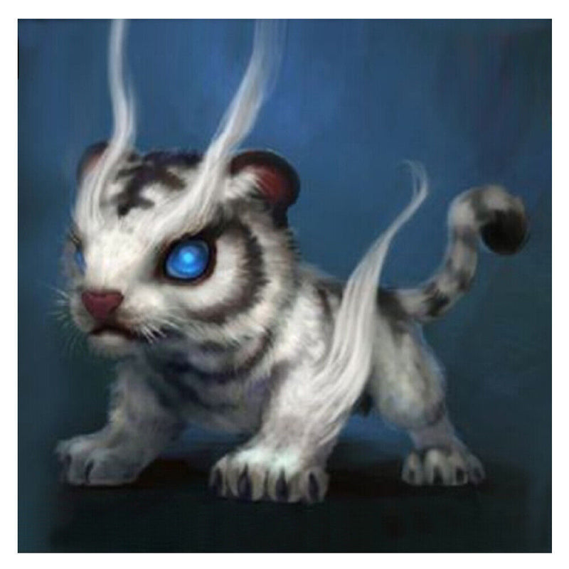 5D DIY Diamond Painting Cartoon Tiger Cross Stitch Embroidery Rhinestones