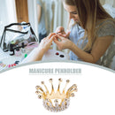 Rhinestones Crown Nail Art Brush Holder Manicure Painting Pens Displayer Stan