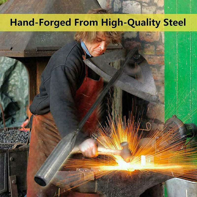 1* Steel Hardened Hollow Hoe Handheld Weeding Rake Planting Value W5U0 K2U3