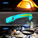 COB LED Headlamp Sensor Headlight Rechargeable Outdoor Work Light (Cyan) Newly