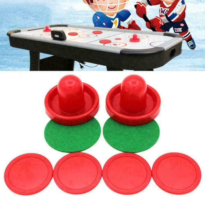 Air Hockey Set Home Table Game Replacement Accessories 2-Pucks Q5X2 PusherZ M3A5