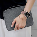 Wrist Watch Strap Storage Bag 48 Slots Watchband Organizer Pouch (Grey) Newly