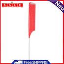 Pro Salon Fine-Tooth Metal Pin Tail Comb Plastic Hair Styling Dyeing Beauty Tool