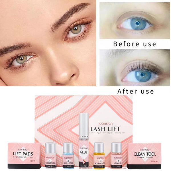13PCS Lash Perm Lotion Neutralizer Glue Pads Eyelash Curling Perming kit-US~
