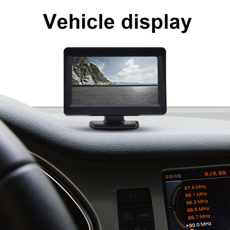 Reverse Camera Dash Monitor 4.3inch Rear-view Display Monitor Auto Accessories