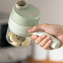 Handheld Electric Vegetable Cutter Garlic Press and Slicer NEW_