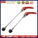 Pair Bike Bicycle Cycling Wheel Hub Skewers Quick Release Bolt red