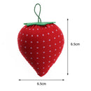 Strawberry Needle Insert Bag Cross Stitch Pin Cushion Holder DIY Sewing Craft