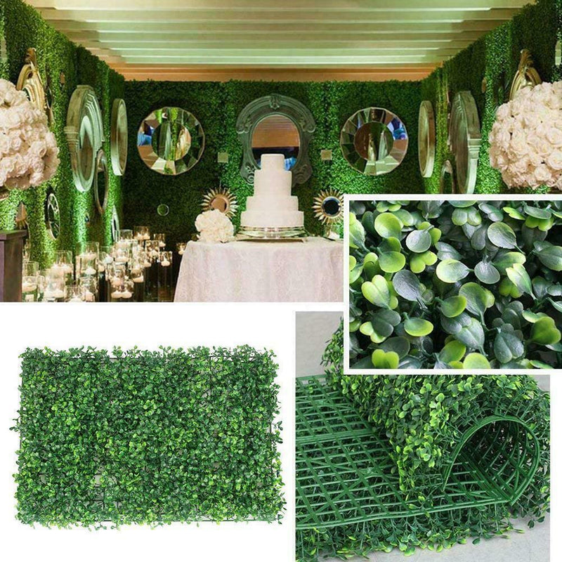 Plant Artificial Mat Greenery Wall Hedge Grass Fence Panel Decor Foliage U hot.