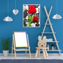 Diamond Painting Valentine Love Rose Full Round Drill Picture of Rhinestone K