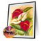 Full Square Drill Drawing Kit Picture DIY Showy Flower 5D Diamond Painting Cr