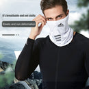UV Protection Ice Silk Face Cover Neck Tube Outdoor Bandana Scarf (White) Newly