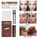 Eyebrow Stencil Grooming Shaper Durable Template Makeup Tools (Dark Brown) Newly
